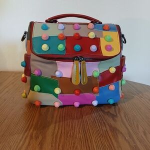 Multicolor Studded Crossbody Bag